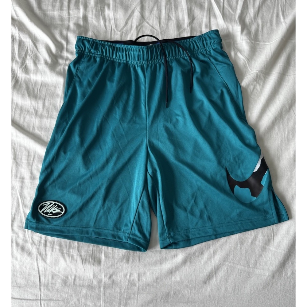 Nike Sportswear Training Shorts Dark Teal Standard Fit Men's Small 8" Inseam